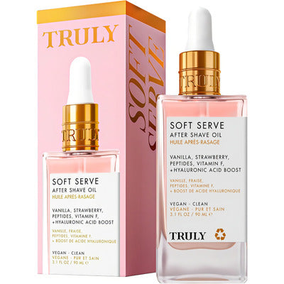 ✨ TRULY Soft Serve After Shave Oil: Hidratación, Calma y Dulzura en Cada Gota 🍓🌸